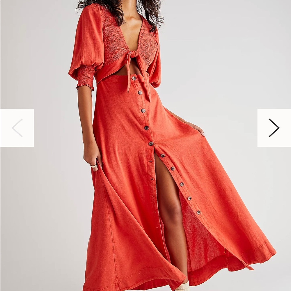 Free people string of hearts maxi dress